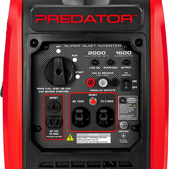 Generador 2000W Silencioso Predator - Imagen 3